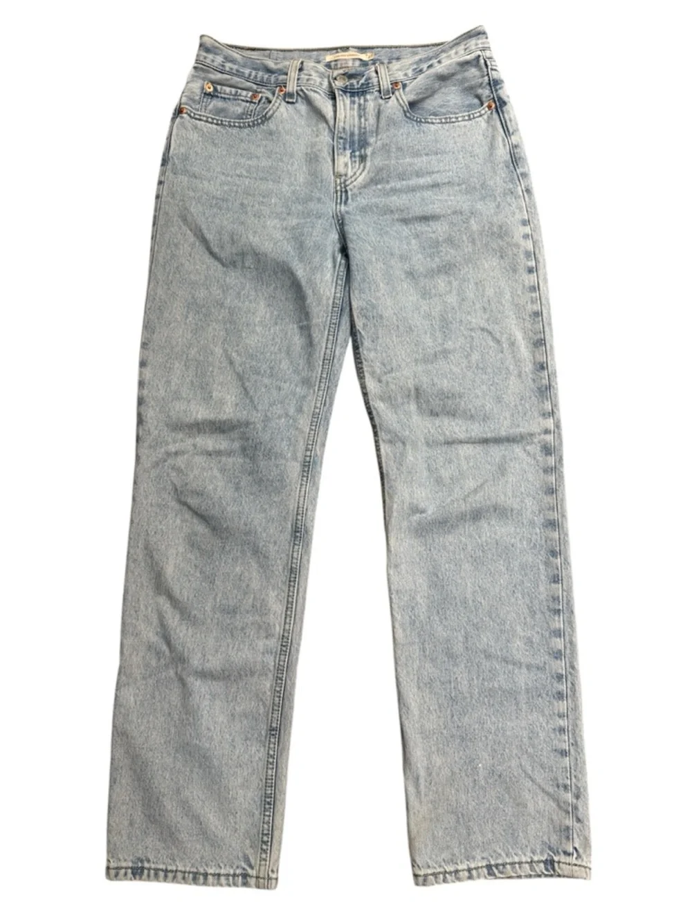 Levi’s Low Pro Straight Jeans Size 27 Light Wash Low Rise Y2K - Picture 2 of 7